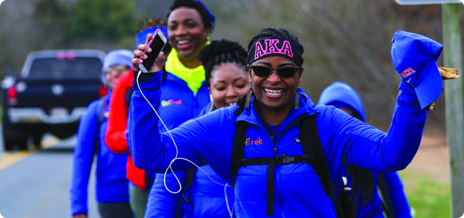 Alumna walks 100 miles of the Underground Railroad in five days with GirlTrek