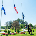Campus community honors sacrifice at Memorial Day wreath-laying