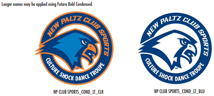 In order to differentiate sports clubs from intercollegiate athletic teams, club sports may use the club logos designed specifically for them.