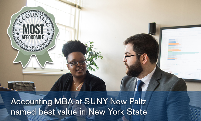 Accounting MBA at SUNY New Paltz named best value in New York State