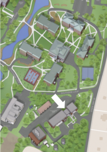 Service Building Location Map with Arrow