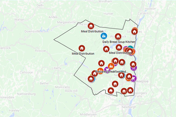 Ulster county food security map