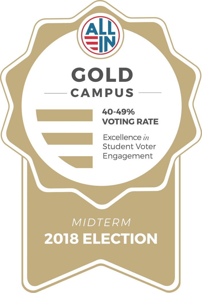 Campus Democracy Challenge Gold award