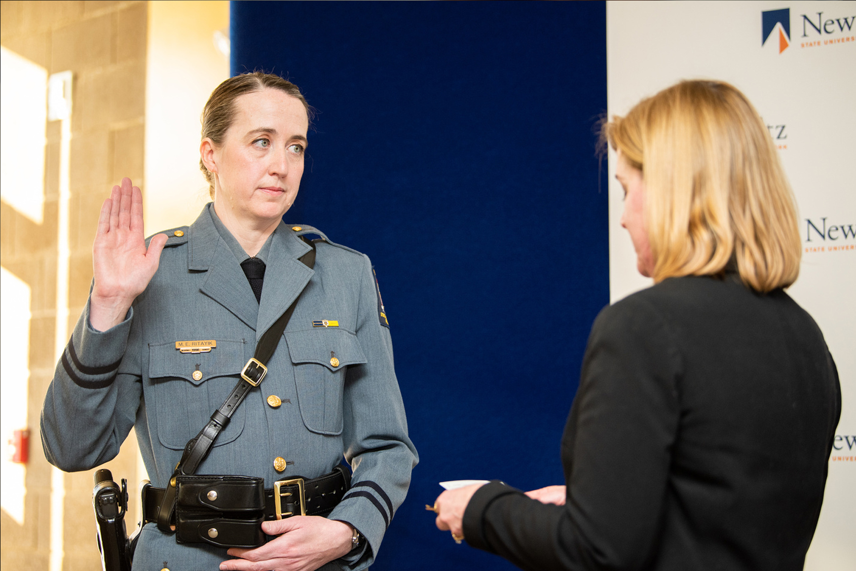 SUNY New Paltz announced the appointment of Mary Ritayik as Chief of the University Police Department (UPD), effective Jan. 1, 2019