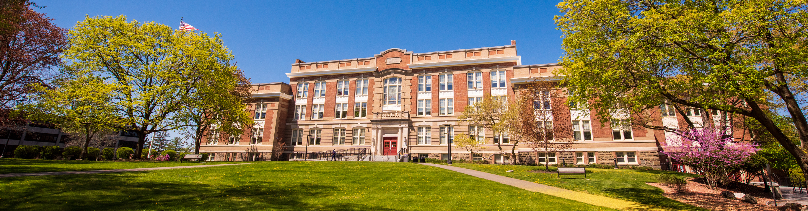 Old Main Building in Spring 2021