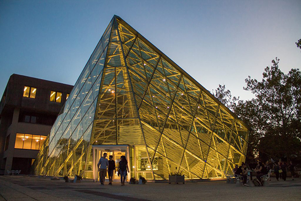 Atrium at night