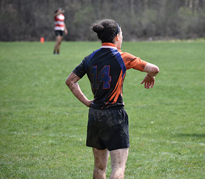 lindsay playing rugby