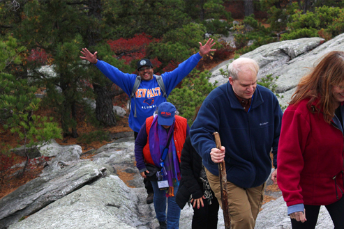 a hike to Mohonk Preserve 