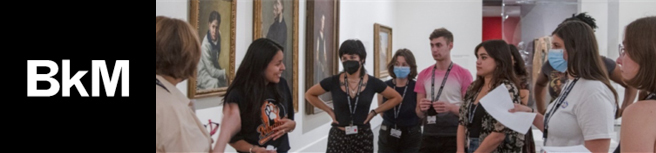 interns in the galleries of the Brooklyn Museum