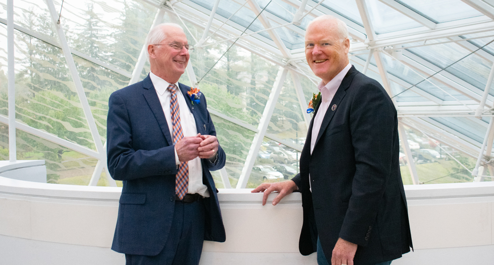 Donald P. Christian, SUNY New Paltz President and Michael T. Keegan