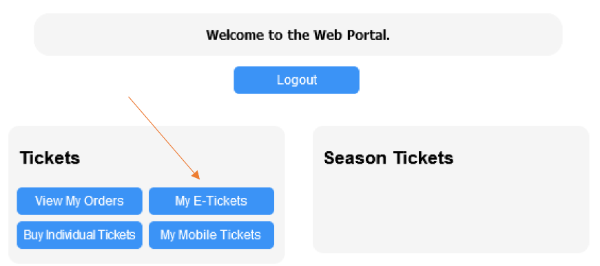 welcome portal screen