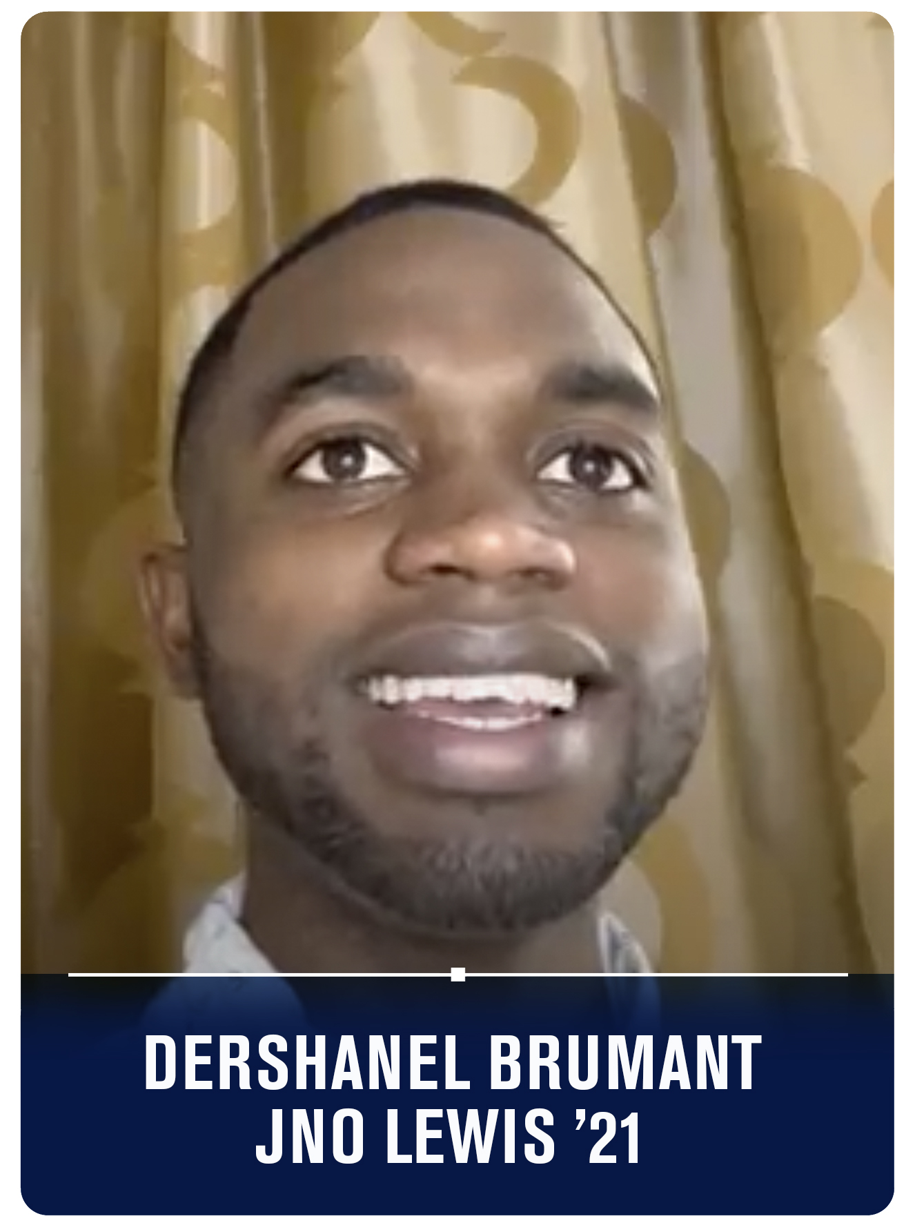 First World graduation president, Deshanel