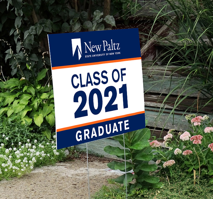 Lawn sign rendering of class of 2021
