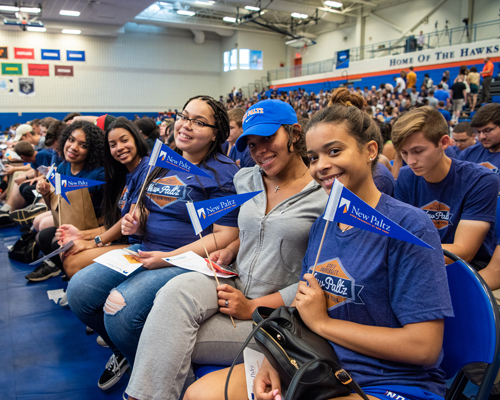 Students waiting for Convocation ceremony to begin