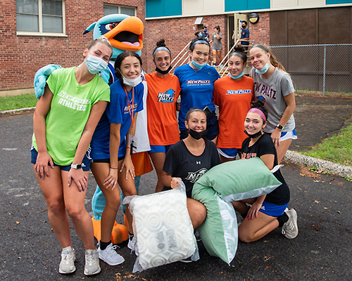 Group of Students with Hugo