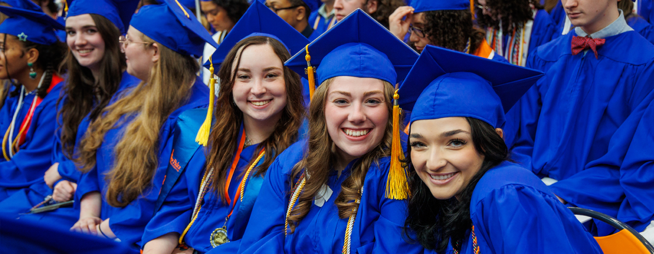 Students at Commencement Ceremony
