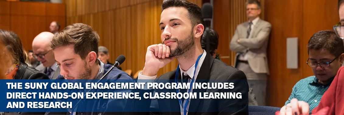 The SUNY Global Engagement program includes direct hands-on experience, classroom learning and research