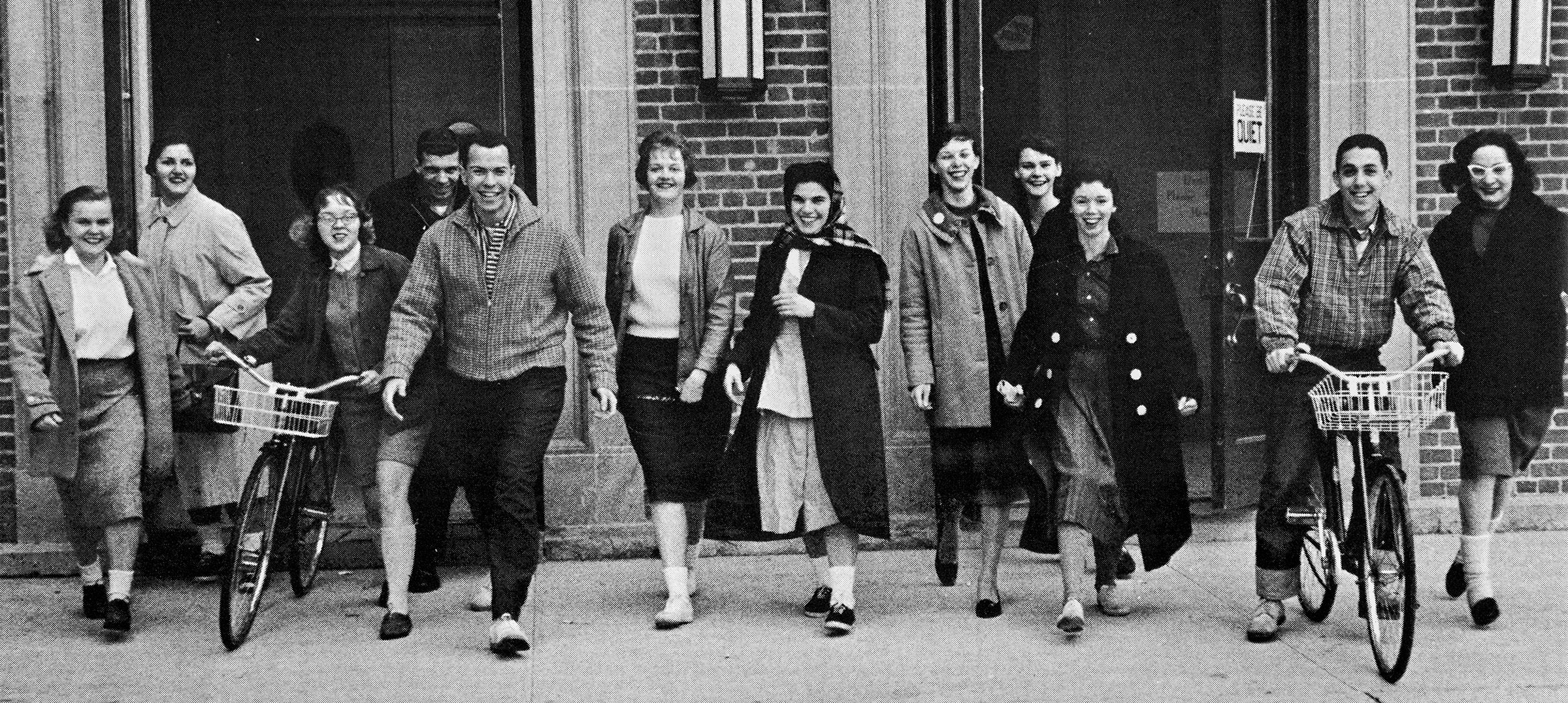 group of students from the 50s