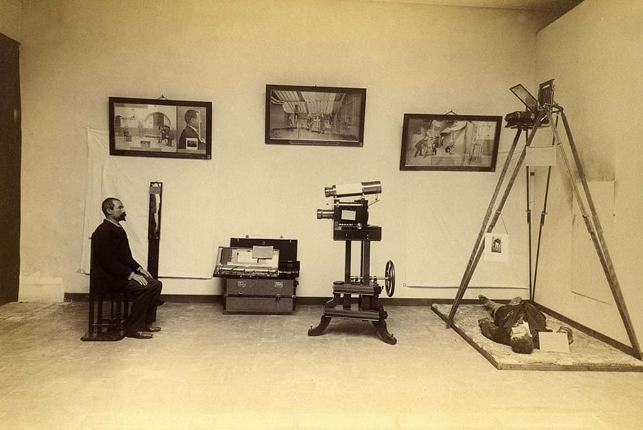 Alphonse Bertillon Crime Scene Photography Demonstration