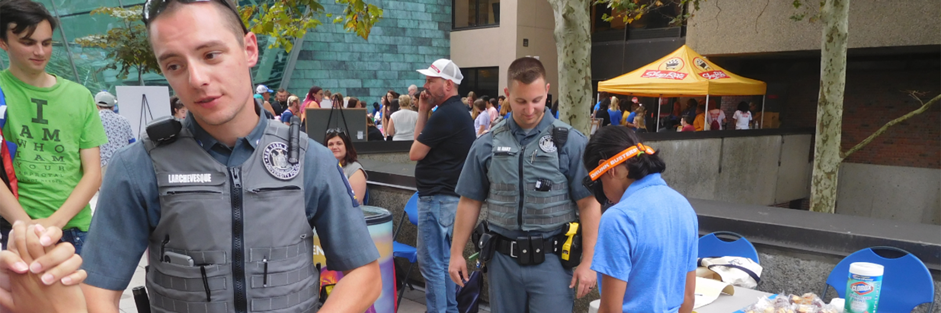 police at student fair