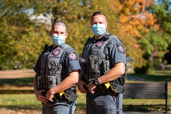 officers outside