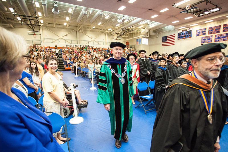 President Christian at Convocation ceremony