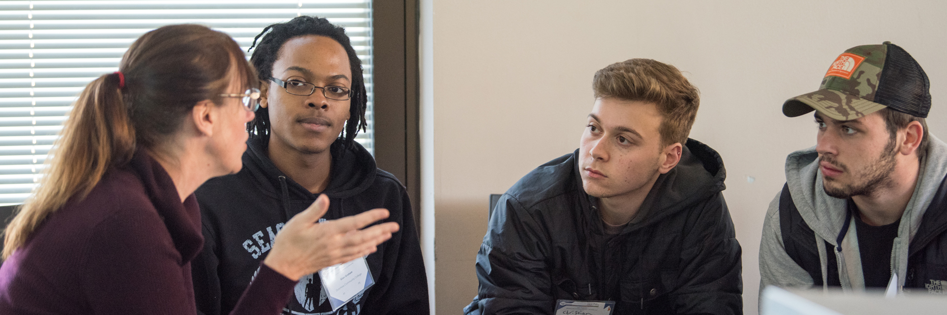 Students interacting at Multi-Cultural Conference