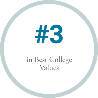 #3 in Best College Values